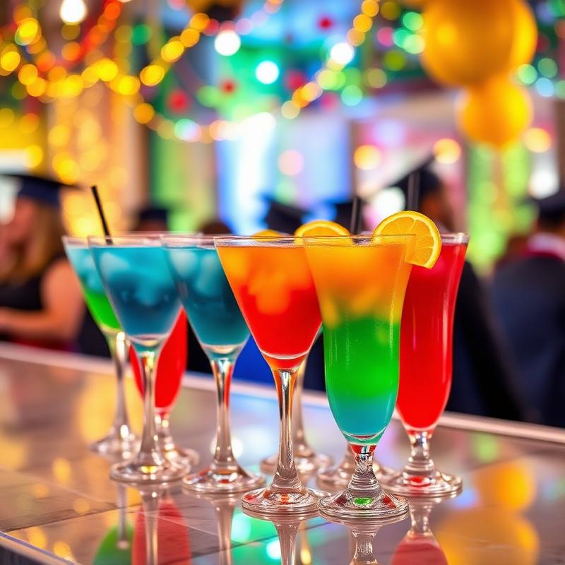 Graduation celebration drinks